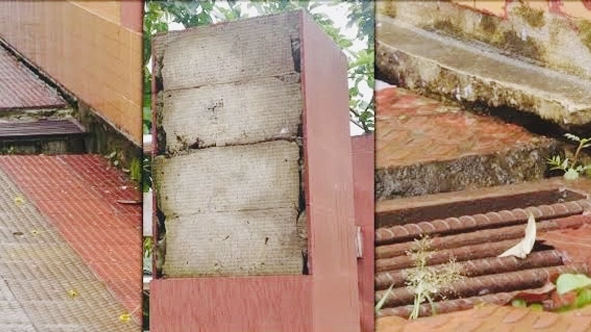 উদ্বোধনের আগেই ফাটল, ঝুঁকিতে ১১ কোটি টাকার ওয়াকওয়ে