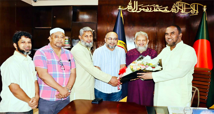 বিসিবি পরিচালক নির্বাচিত হওয়ায় সিসিক প্রশাসককে  সিলেট মহানগর ব্যবসায়ী ঐক্য কল্যাণ পরিদের অভিনন্দন