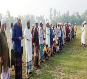 শ্রীমঙ্গলে বৃষ্টির জন্য বিশেষ নামাজ