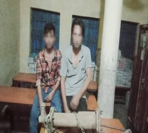 হবিগঞ্জে টিউবওয়েল চুরি করতে গিয়ে আটক শ্যালক-দুলাভাই