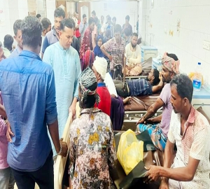 শান্তিগঞ্জের পূর্ব পাগলায় ছাগল নিয়ে সংঘর্ষ উভয়পক্ষের আহত ৭