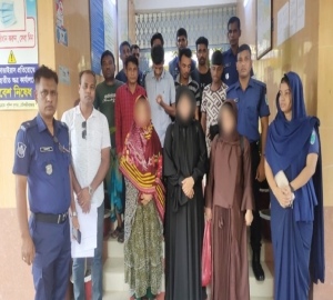 শ্রীমঙ্গল রেস্ট হাউজে অসামাজিক কাজে লিপ্ত থাকায় ৬ নারী -পুরুষ আটক 
