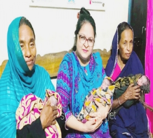 হবিগঞ্জে নরমাল ডেলিভারিতে একসঙ্গে ৩ সন্তানের জন্ম