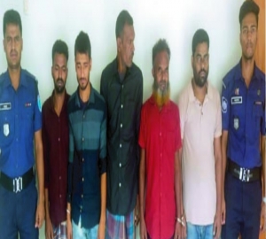 হবিগঞ্জ সদর থানার অভিযানে মহিলাসহ সাজাপ্রাপ্ত ৮ আসামি আটক