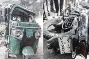 সুনামগঞ্জে মোটরসাইকেল-অটোরিক্সা সং ঘ র্ষ, মামা-ভাগ্নে নি হ ত