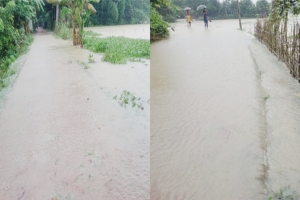 রাজনগরে প্রবল বর্ষণ: পাহাড়ি ঢলে ত্রিশ গ্রামে ৪০ হাজার মানুষ পানিবন্দী