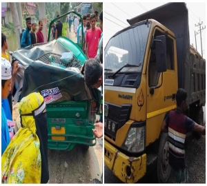 হবিগঞ্জে ট্রাক-সিএনজি মুখোমুখি সংঘর্ষ, সিএনজি চালক নিহত