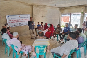 সুনামগঞ্জে বন্যা মোকাবিলায় আগাম বার্তা প্রদান বিষয়ক সভা 