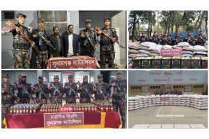 সুনামগঞ্জ সীমান্তে হত্যা ও অনুপ্রবেশ বন্ধে হার্ড লাইনে ২৮ বিজিবি