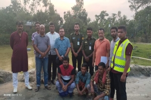 মাধবপুরে অবৈধভাবে মাটি উত্তোলনের দায়ে ভ্রাম্যমাণ আদালতের জরিমানা