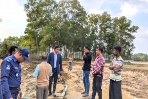 মাধবপুরে অ বৈ ধ ভা বে মাটি উত্তোলন, জ রি মা না ৫০ হাজার টাকা