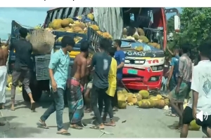 বাস ও পিকআপের মুখোমুখি সংঘর্ষে নিহত ১