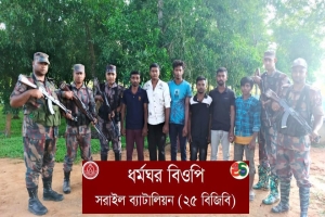 ভারত থেকে অবৈধ অনুপ্রবেশ সীমান্তে ৬ বাংলাদেশি আটক