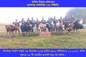 সুনামগঞ্জ সীমান্তে ৩০ লাখ টাকার অবৈধ মালামাল জব্দ 
