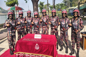 গাছের ডালপালা দিয়ে লুকানো অবস্থায়, যা উদ্ধার করলো বিজিবি