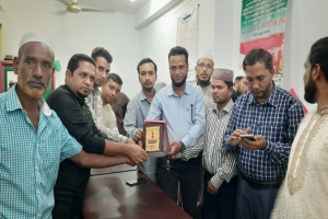 কুলাউড়ায় গুণীজন সংবর্ধনা 