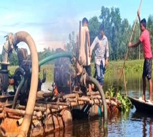 হবিগঞ্জে অবৈধভাবে বালু উত্তোলনের দায়ে লাখ টাকা জরিমানা