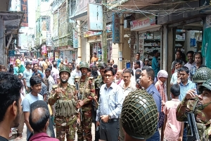 মাধবপুর  ফুটপাত দখল করে ব্যবসা অভিযানে  ৫০ হাজার টাকা অর্থদণ্ড