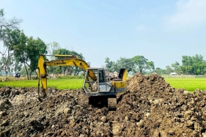 মাধবপুর উপজেলায় চক্রের চক্করে শেষ ফসলি জমির আয়ু