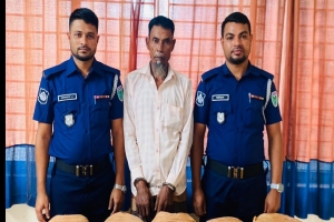 মাধবপুরে গাঁজাসহ মাদক ব্যবসায়ী গ্রেপ্তার