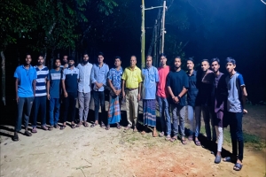 জুড়ীতে বৈষম্যবিরোধী ছাত্র আন্দোলনের পূজা মন্ডপ পরিদর্শন