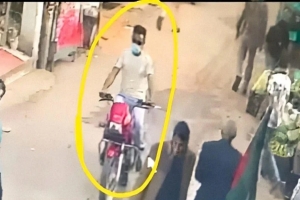 সিসি ফুটেজ দেখে বড়লেখায় মোটর সাইকেল চোর আটক