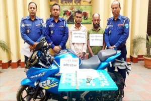 শ্রীমঙ্গলে চুরি যাওয়া মোটরসাইকেল উদ্ধার, চোরসহ গ্রেপ্তার তিন