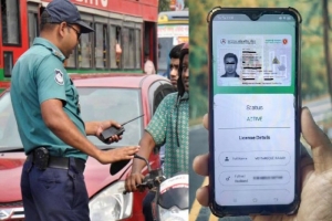 মোবাইলে ই-লাইসেন্স দেখিয়েই চালানো যাবে গাড়ি