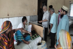 মাধবপুর হাসপাতাল পরিদর্শন করেন উপজেলা পরিষদ চেয়ারম্যান সৈয়দ মোঃ শাহজাহান