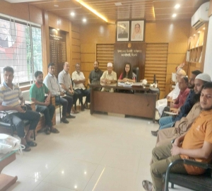 নবাগত ইউএনও ফারজানা নাসরীনের সাথে কানাইঘাটের সাংবাদিকদের মতবিনিময়