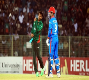সিলেটের মাঠে আফগানিস্তানকে বাংলাদেশের হোয়াইটওয়াশ